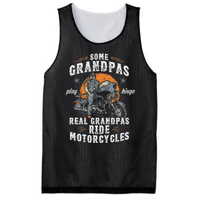 Some Grandpas Play Bingo Real Grandpas Ride Motorcycles Mesh Reversible Basketball Jersey Tank