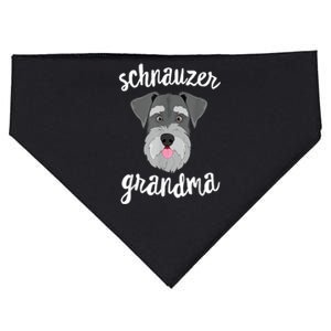 Schnauzer Grandma Pawma Dog Grandparents Grand Maw USA-Made Doggie Bandana