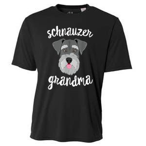 Schnauzer Grandma Pawma Dog Grandparents Grand Maw Cooling Performance Crew T-Shirt