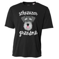 Schnauzer Grandma Pawma Dog Grandparents Grand Maw Cooling Performance Crew T-Shirt