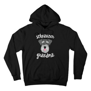 Schnauzer Grandma Pawma Dog Grandparents Grand Maw Hoodie