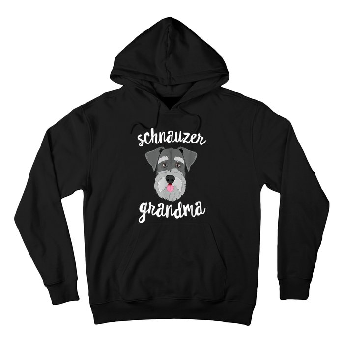 Schnauzer Grandma Pawma Dog Grandparents Grand Maw Hoodie