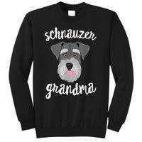 Schnauzer Grandma Pawma Dog Grandparents Grand Maw Sweatshirt