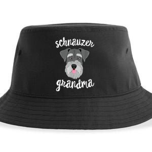 Schnauzer Grandma Pawma Dog Grandparents Grand Maw Sustainable Bucket Hat