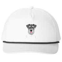 Schnauzer Grandma Pawma Dog Grandparents Grand Maw Snapback Five-Panel Rope Hat