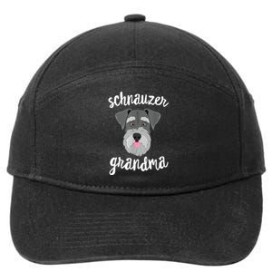 Schnauzer Grandma Pawma Dog Grandparents Grand Maw 7-Panel Snapback Hat