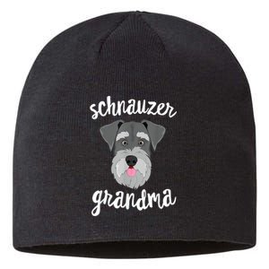 Schnauzer Grandma Pawma Dog Grandparents Grand Maw Sustainable Beanie