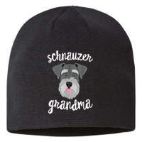 Schnauzer Grandma Pawma Dog Grandparents Grand Maw Sustainable Beanie