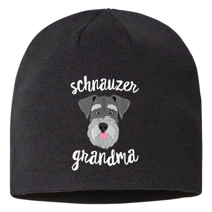 Schnauzer Grandma Pawma Dog Grandparents Grand Maw Sustainable Beanie