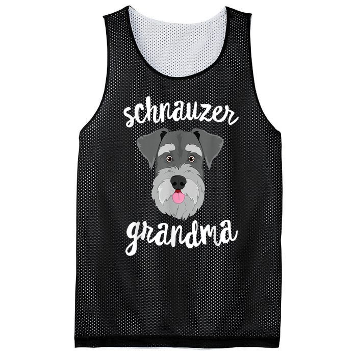 Schnauzer Grandma Pawma Dog Grandparents Grand Maw Mesh Reversible Basketball Jersey Tank