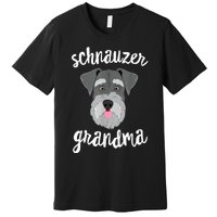 Schnauzer Grandma Pawma Dog Grandparents Grand Maw Premium T-Shirt