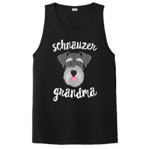 Schnauzer Grandma Pawma Dog Grandparents Grand Maw PosiCharge Competitor Tank