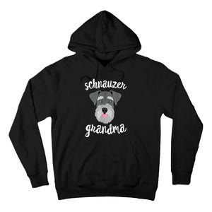 Schnauzer Grandma Pawma Dog Grandparents Grand Maw Tall Hoodie