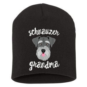 Schnauzer Grandma Pawma Dog Grandparents Grand Maw Short Acrylic Beanie