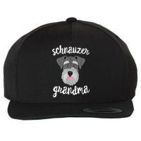 Schnauzer Grandma Pawma Dog Grandparents Grand Maw Wool Snapback Cap