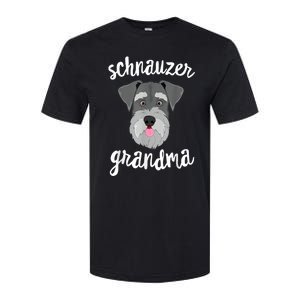 Schnauzer Grandma Pawma Dog Grandparents Grand Maw Softstyle CVC T-Shirt