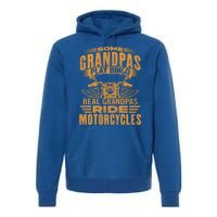 Some Grandpas Play Bingo Real Grandpas Ride Motorcycle Biker Great Gift Premium Hoodie