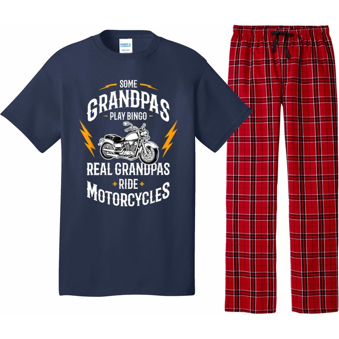 Some Grandpas Play Bingo Motorcycles Pajama Set