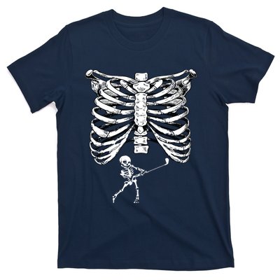 Skeleton Golf Pregnancy Halloween Golfing Golfer T-Shirt