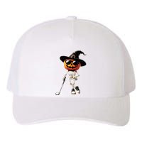 Skeleton Golf Pumpkin Golfing Golfer Halloween Costume Idea Yupoong Adult 5-Panel Trucker Hat