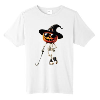 Skeleton Golf Pumpkin Golfing Golfer Halloween Costume Idea Tall Fusion ChromaSoft Performance T-Shirt