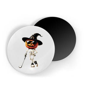 Skeleton Golf Pumpkin Golfing Golfer Halloween Costume Idea Magnet