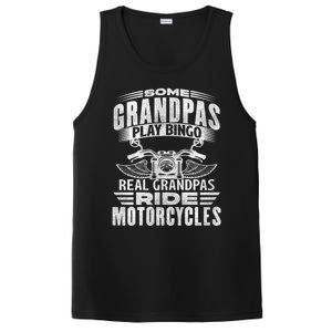 Some Grandpas Play Bingo Real Grandpas Ride Motorcycle Biker Gift PosiCharge Competitor Tank