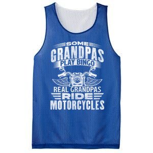 Some Grandpas Play Bingo Real Grandpas Ride Motorcycle Biker Gift Mesh Reversible Basketball Jersey Tank