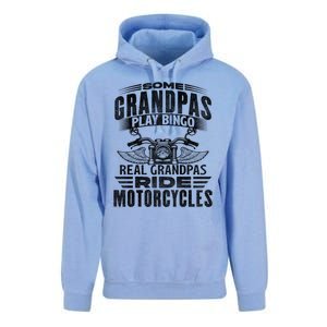 Some Grandpas Play Bingo Real Grandpas Ride Motorcycle Biker Gift Unisex Surf Hoodie