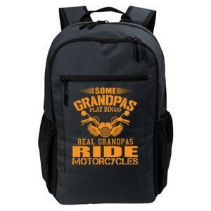 Some Grandpas Play Bingo Real Grandpas Ride Motorcycle Gift Daily Commute Backpack