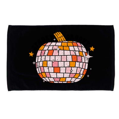 Spooky Groovy Pumpkin Halloween Day Retro Halloween Microfiber Hand Towel