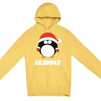 Santa Grammy Penguin Christmas Family Matching Costume Gift Premium Pullover Hoodie