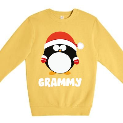 Santa Grammy Penguin Christmas Family Matching Costume Gift Premium Crewneck Sweatshirt