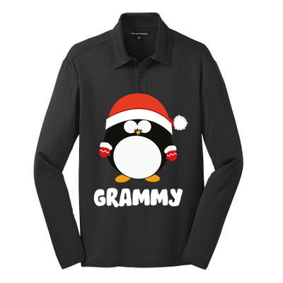 Santa Grammy Penguin Christmas Family Matching Costume Gift Silk Touch Performance Long Sleeve Polo