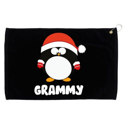 Santa Grammy Penguin Christmas Family Matching Costume Gift Grommeted Golf Towel