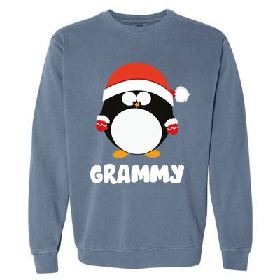 Santa Grammy Penguin Christmas Family Matching Costume Gift Garment-Dyed Sweatshirt