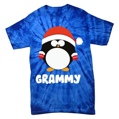 Santa Grammy Penguin Christmas Family Matching Costume Gift Tie-Dye T-Shirt