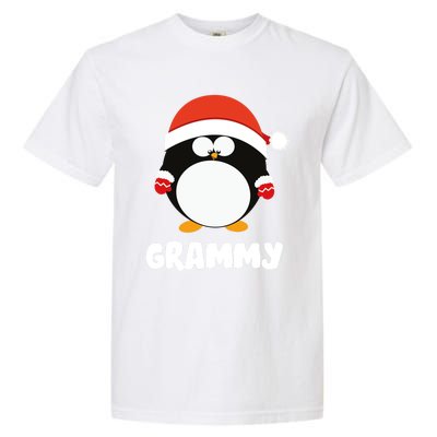 Santa Grammy Penguin Christmas Family Matching Costume Gift Garment-Dyed Heavyweight T-Shirt