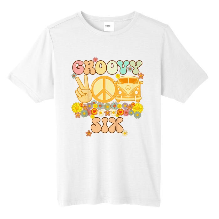 Six Groovy Party Decorations Hippie Groovy Flowers 6th Bday Tall Fusion ChromaSoft Performance T-Shirt