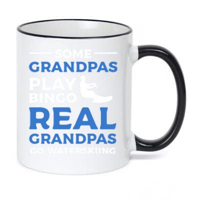 Some Grandpas Play Bingo Real Grandpas Go Waterskiing Great Gift 11oz Black Color Changing Mug