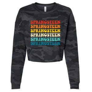 Springsteen Groovy Party Everyday Casual Cropped Pullover Crew