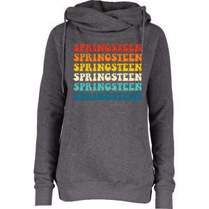 Springsteen Groovy Party Everyday Casual Womens Funnel Neck Pullover Hood