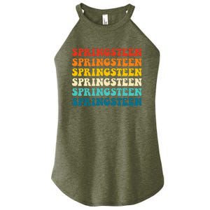 Springsteen Groovy Party Everyday Casual Women's Perfect Tri Rocker Tank