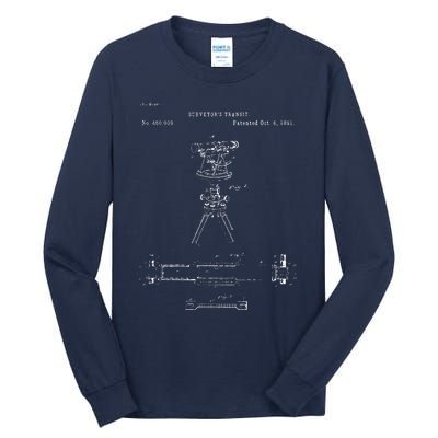 Surveying Gift Property Land Surveyor Tool Tall Long Sleeve T-Shirt