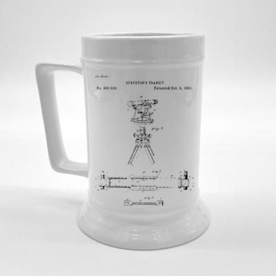 Surveying Gift Property Land Surveyor Tool Beer Stein