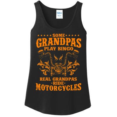 Some Grandpas Play Bingo Real Grandpas Ride Motorcycles Gift Ladies Essential Tank