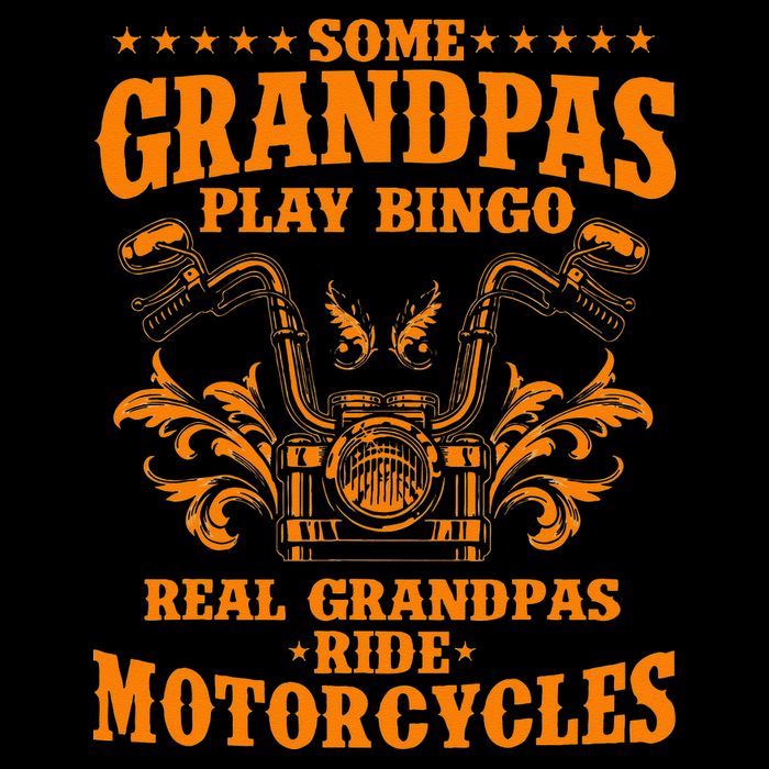 Some Grandpas Play Bingo Real Grandpas Ride Motorcycles Gift 16 in Basic Backpack