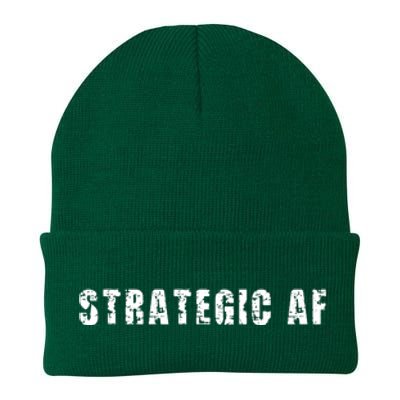 Strategy Game Player As Strategic AF Knit Cap Winter Beanie