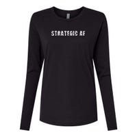 Strategy Game Player As Strategic AF Womens Cotton Relaxed Long Sleeve T-Shirt