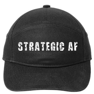 Strategy Game Player As Strategic AF 7-Panel Snapback Hat